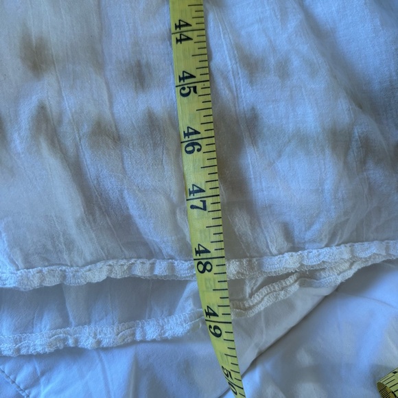 Aerie Maxi Sun Dress Tiered S White Nude‎ Tie Dye  Cotton Lined Vacation Coastal - Picture 13 of 13